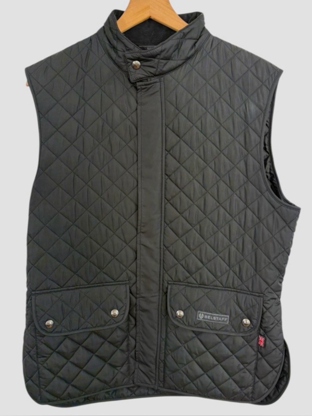 Belstaff Black Men's Quilted Vest Size 52